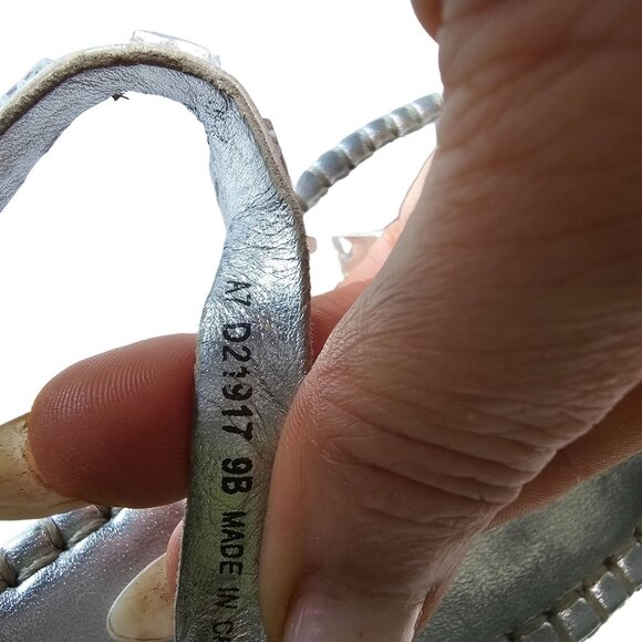 Cole Haan Women's leather silver Embellished Sandals size 9 - Picture 8 of 14